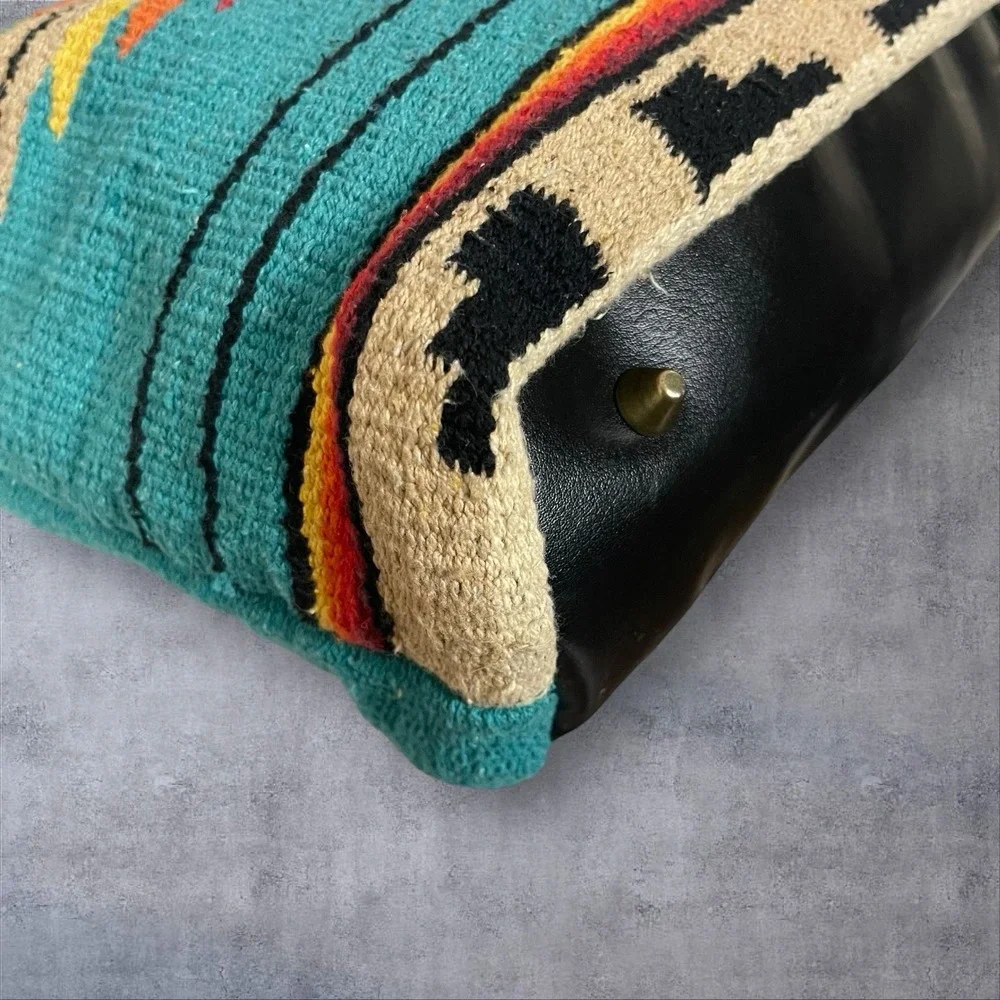 El Paso Saddle Blanket Company Tote Purse Southwestern Aztec Native Cotton‎ Boho